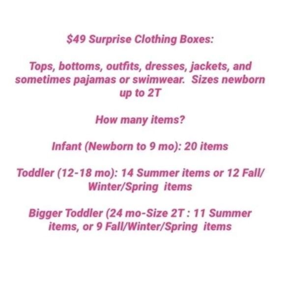 🎉 $49 Surprise Baby Girls Clothing Box 🎉 - Picture 2 of 2